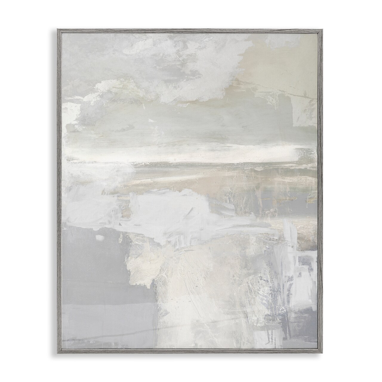 Stupell Industries Cascading Soft Neutrals Framed Giclee Design by Rachel Springer